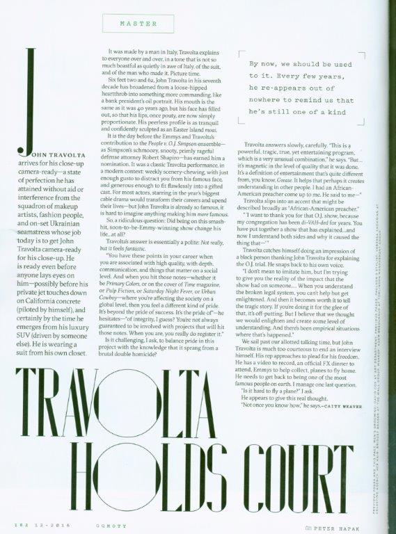 JT-GQ Man of the Year PG 1 - John Travolta
